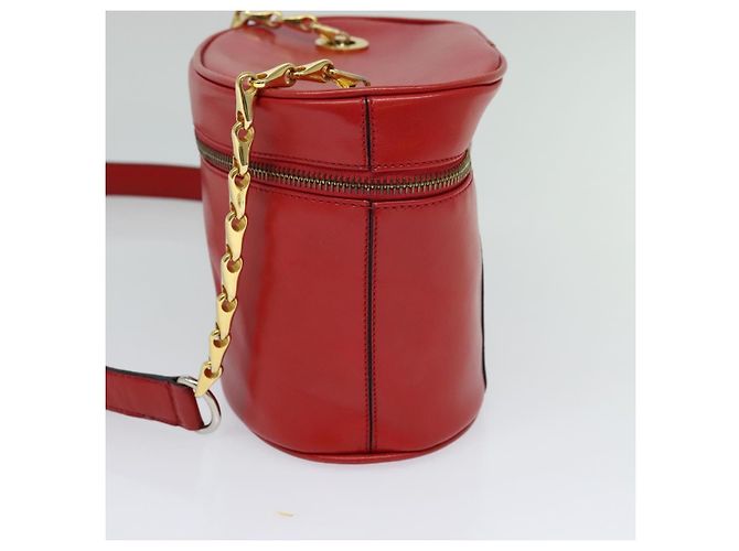 Céline Celine Vanity Leather Rosso - vista 4