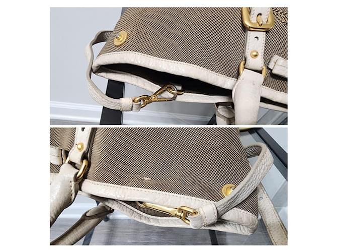 Prada Canapa Logo Jacquard Tote Beige/Braun - Ansicht 7