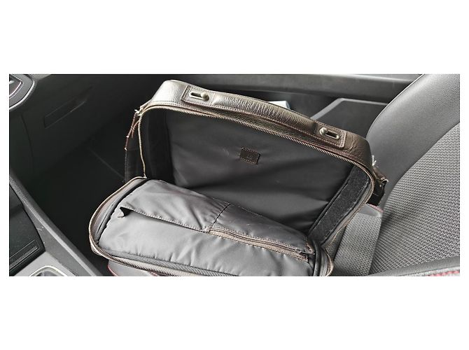 Alfred Dunhill Porte-documents en cuir marron - vue 2