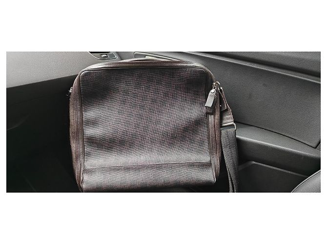 Alfred Dunhill Porte-documents en cuir marron - vue 3