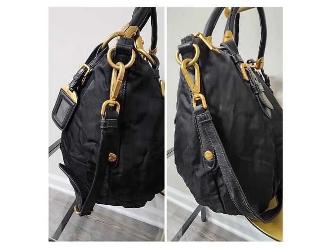 Prada Nylon Handtasche/Satchel Schwarz - Ansicht 2