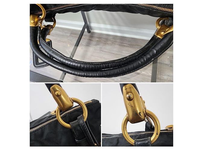 Prada Nylon Handtasche/Satchel Schwarz - Ansicht 4