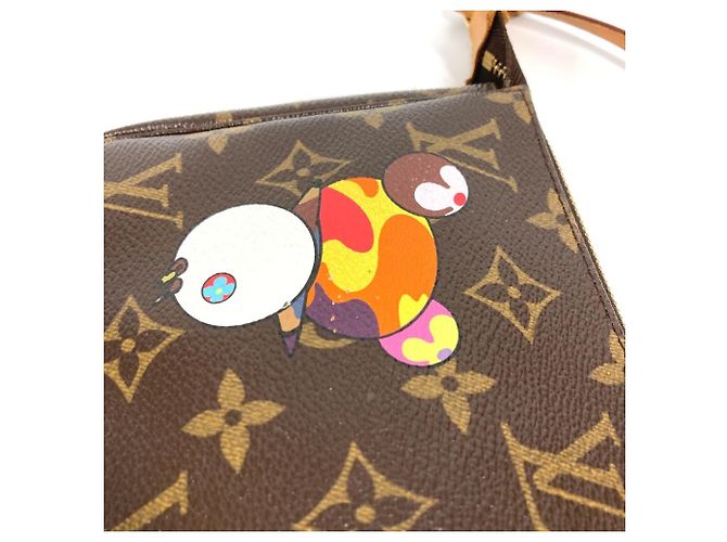 Pochette Accessori Monogramma Panda Louis Vuitton Marrone Multicolore - vista 4