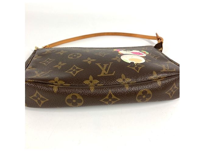 Pochette Accessori Monogramma Panda Louis Vuitton Marrone Multicolore - vista 7