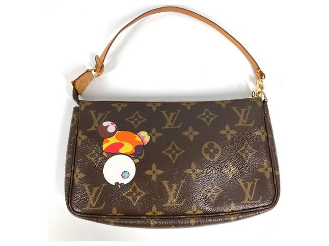 Pochette Accessori Monogramma Panda Louis Vuitton Marrone Multicolore - vista 8