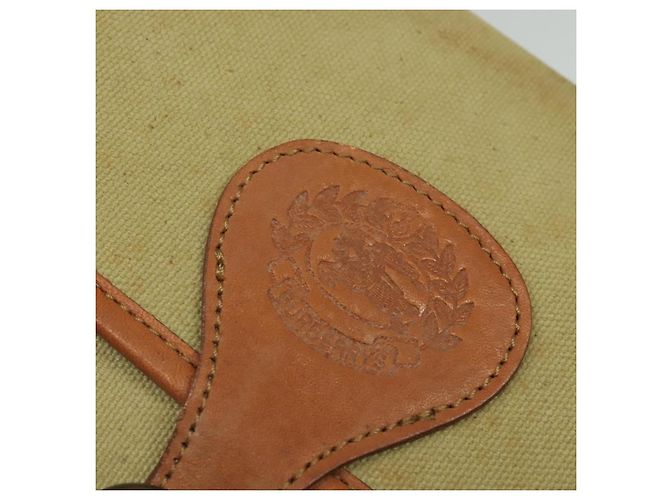 Borsa a tracolla in tela con tasca frontale Burberry Beige - vista 6