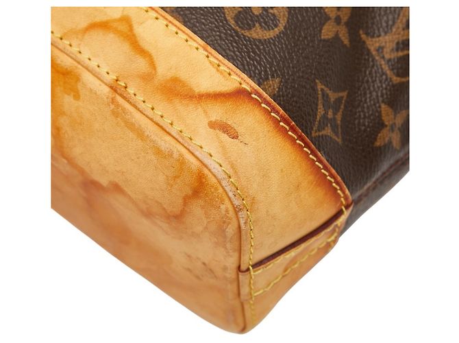 Borsa Tote Lockit Monogram Louis Vuitton Marrone Monogramma - vista 4