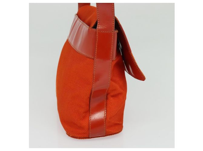 Céline Sac à épaule Celine en toile Orange - vue 3