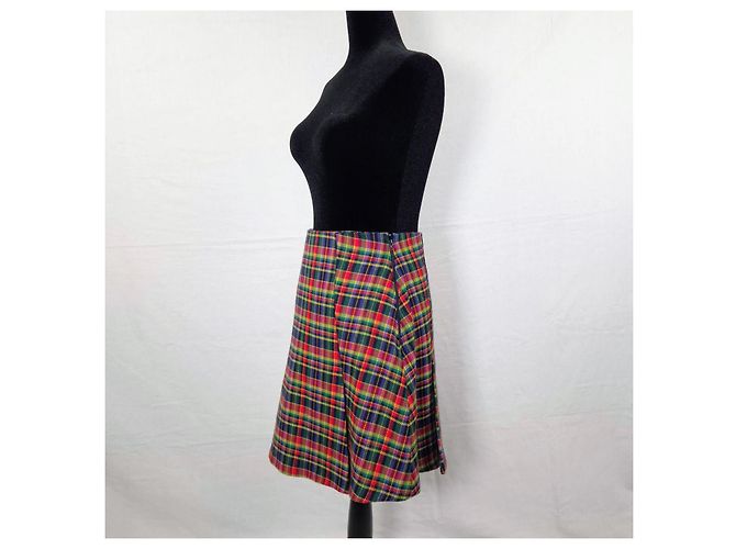 Versace Jeans Couture Versace gonna tartan vintage 1990s Multicolore - vista 4