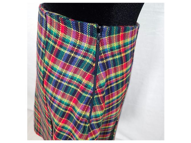 Versace Jeans Couture Versace gonna tartan vintage 1990s Multicolore - vista 5