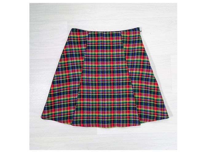 Versace Jeans Couture Versace gonna tartan vintage 1990s Multicolore - vista 6