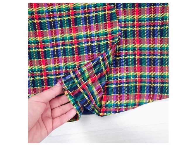 Versace Jeans Couture Versace gonna tartan vintage 1990s Multicolore - vista 7