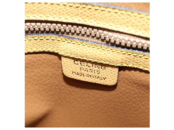 Céline Borsa a mano in pelle Celine Giallo - vista 6