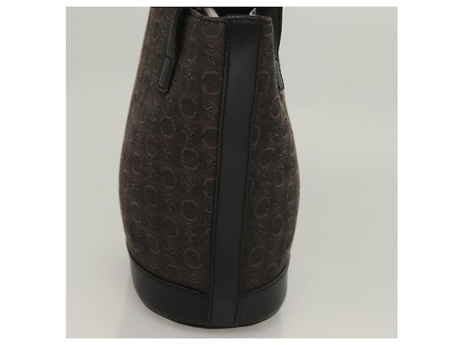 Céline Borsa a mano Celine C Macadam in tela Nero - vista 3