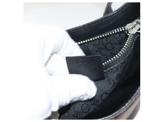 Céline Borsa a mano Celine C Macadam in tela Nero - vista 7