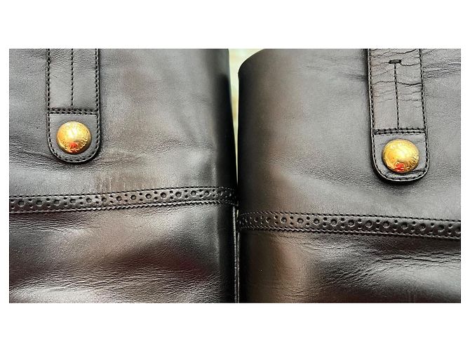 Louis Vuitton Lederstiefel mit hohem Absatz Schwarz - Ansicht 6
