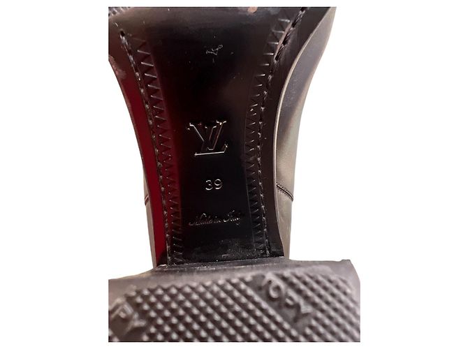 Louis Vuitton Lederstiefel mit hohem Absatz Schwarz - Ansicht 8