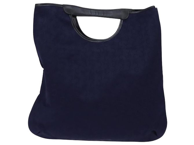 Céline Borsa Celine C Sulky in tela Blu navy - vista 2