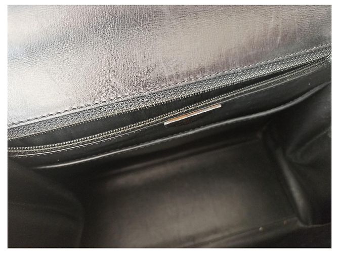 Borsa a mano Céline in pelle box nera Nero - vista 12