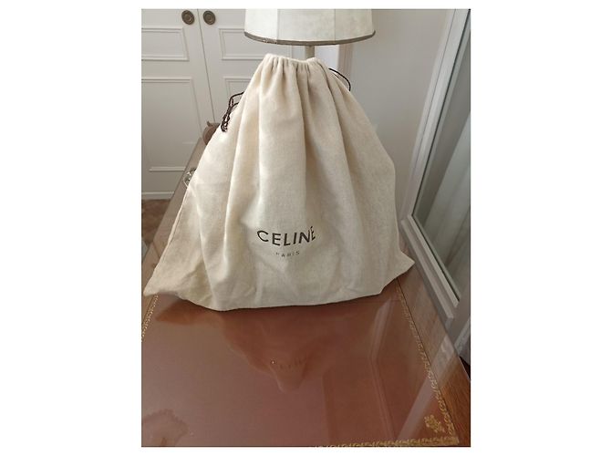 Borsa a mano Céline in pelle box nera Nero - vista 13