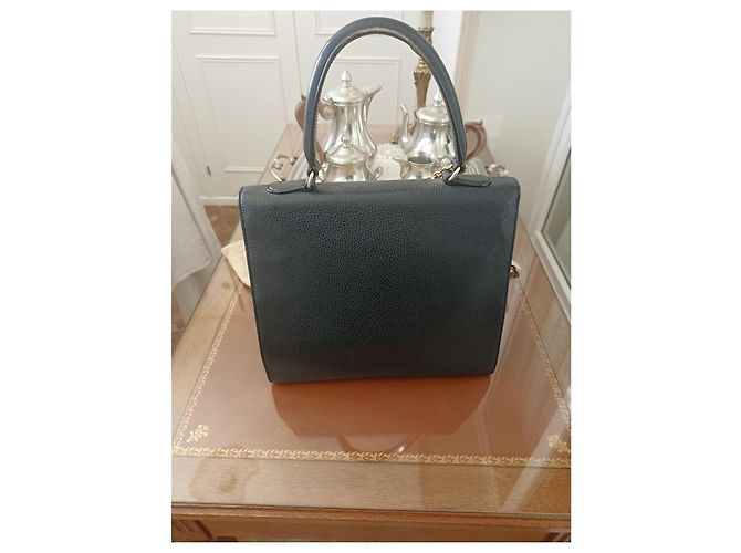 Borsa a mano Céline in pelle box nera Nero - vista 4