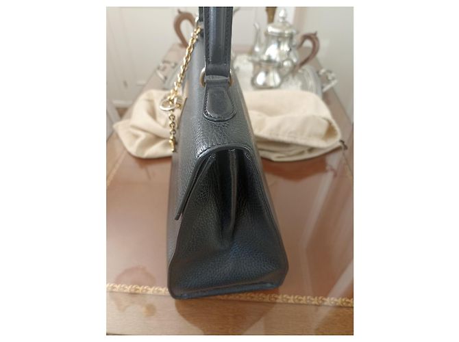 Borsa a mano Céline in pelle box nera Nero - vista 5