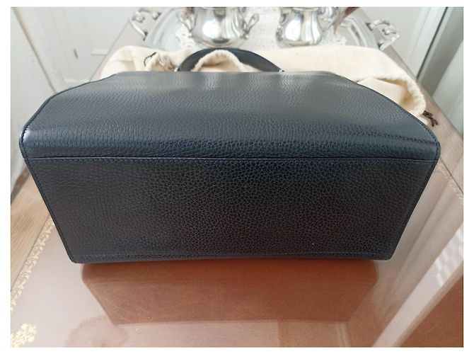 Borsa a mano Céline in pelle box nera Nero - vista 6