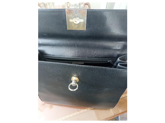 Borsa a mano Céline in pelle box nera Nero - vista 7