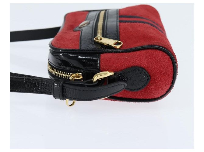 Gucci Ophidia Suede Mini Rosso - vista 3