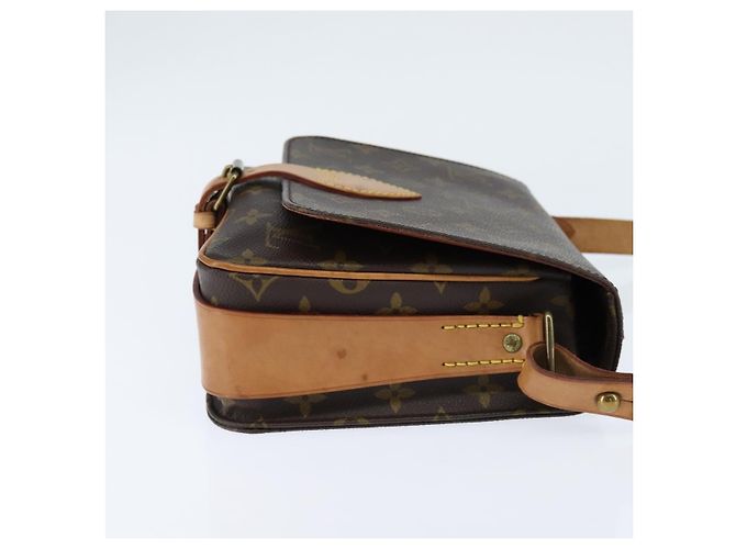 Borsa Cartouchiere Louis Vuitton in tela Monogram MM Marrone - vista 4