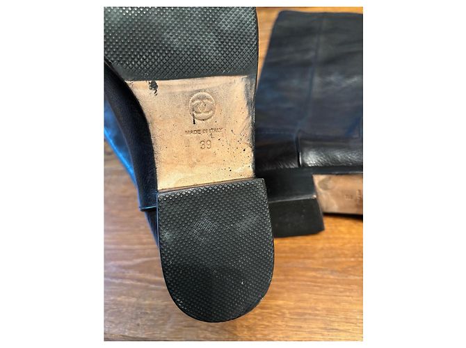Botas negras logo CC Chanel 39 Negro - vista 4