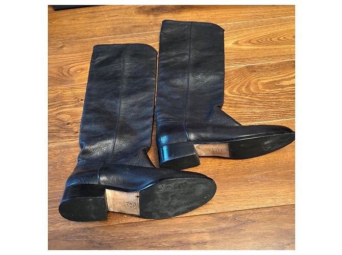 Botas negras logo CC Chanel 39 Negro - vista 6