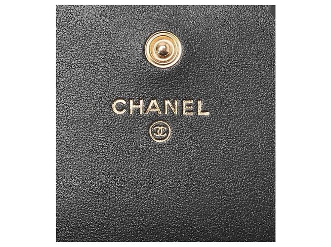 Chanel Borsa Banana Boy Mini Nera in Pelle di Agnello Nero - vista 6