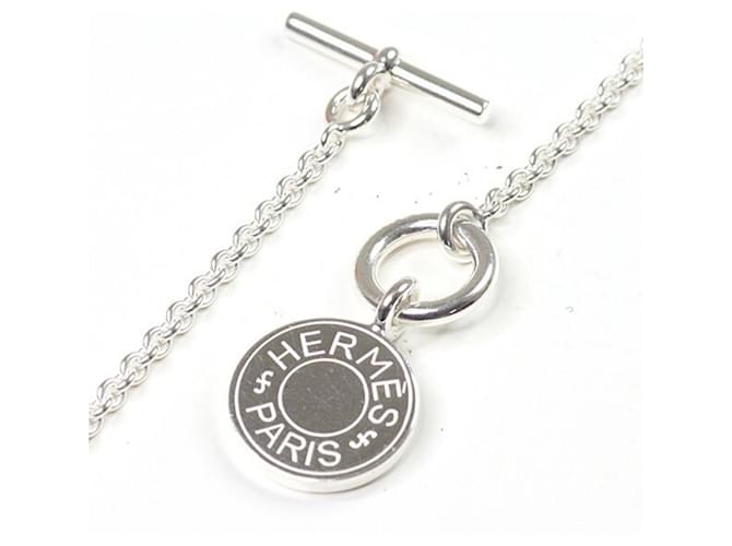 Collana in Argento Hermès Exlibris Emulette - vista 5