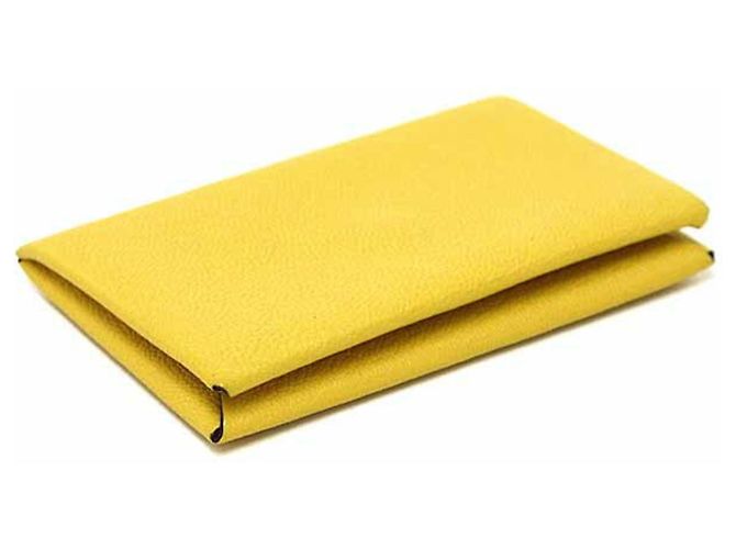 Tarjetero Calvi Verso de Hermès Azul Amarillo - vista 5