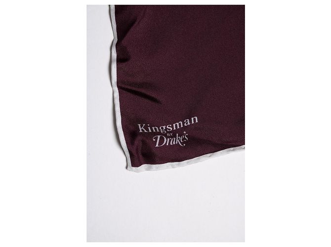 Autre Marque Kingsman de Drake’s, pañuelo burdeos Roja - vista 4