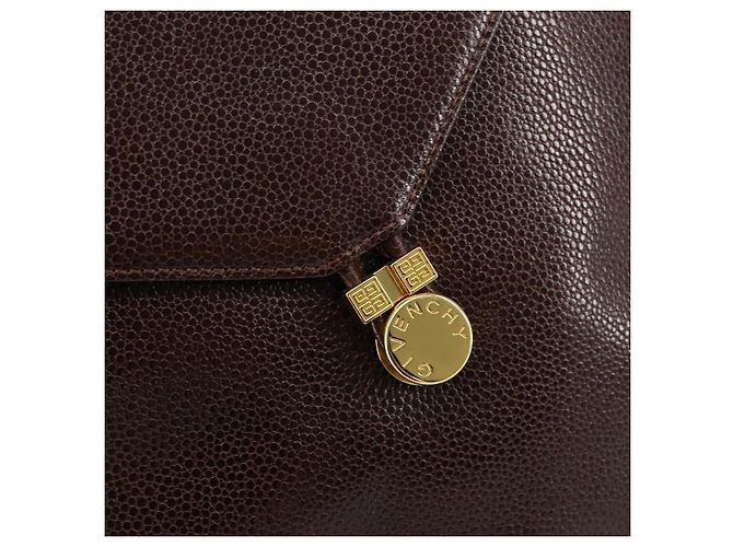 Givenchy Schultertasche aus Leder Braun - Ansicht 6