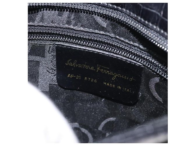 Borsa a spalla Vara in pelle Salvatore Ferragamo Nero - vista 6