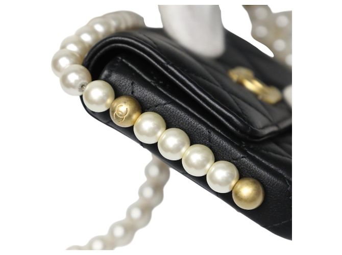 Borsa a Spalla Mini Matelassé CHANEL Nero - vista 10