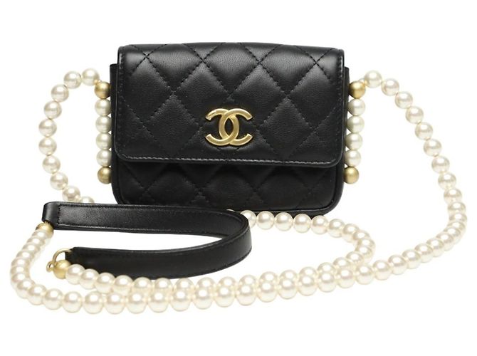 Borsa a Spalla Mini Matelassé CHANEL Nero - vista 2