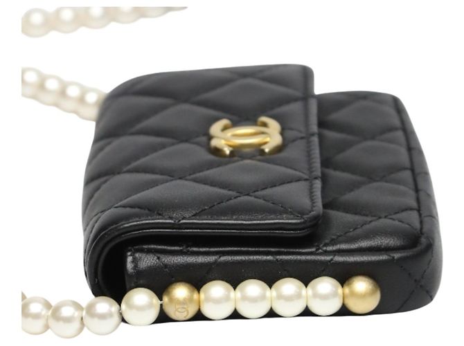 Borsa a Spalla Mini Matelassé CHANEL Nero - vista 4