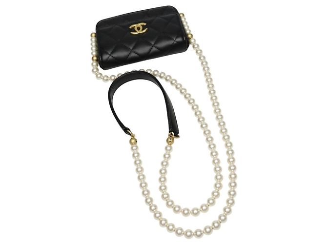 Borsa a Spalla Mini Matelassé CHANEL Nero - vista 8