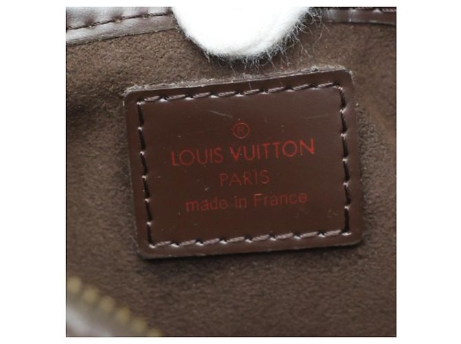 Borsa Clutch Louis Vuitton Damier Ebene Marrone - vista 20