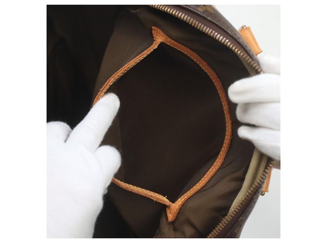 Borsa Boston Louis Vuitton in Tela Monogram Marrone - vista 16