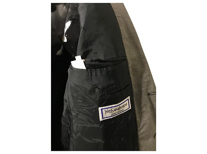 Giacca Yves Saint Laurent per Uomo Nero Bianco - vista 5