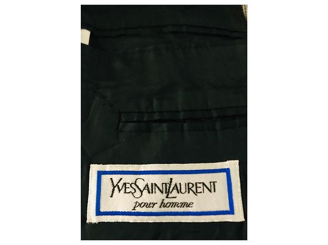 Giacca Yves Saint Laurent per Uomo Nero Bianco - vista 6