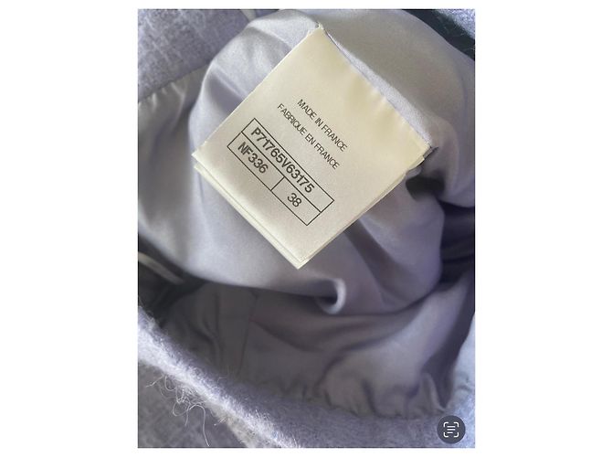 Falda Chanel de lana morada talla 38 Púrpura - vista 6