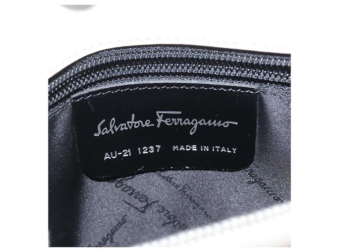 Borsa a Spalla Gancini in Pelle Salvatore Ferragamo Beige - vista 6