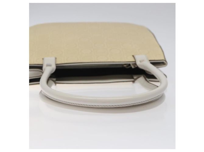 Borsa a Spalla Gancini in Pelle Salvatore Ferragamo Beige - vista 7