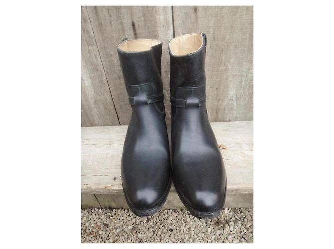 Stivaletti Frye Lindsay Plate Short in pelle nera Nero - vista 5